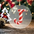 thumbnail image 5 of Ornements d'Alphabet pour Arbre de Noël, 26 Lettres de Canne à Sucre Initiales Pendentif, 26 Lettres Décoration d'Arbre de Noël Pendentif, Décorations Rouges Monogramme Personnalisées pour Cadeaux d'Arbre de Noël Diy, 5 of 5