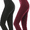 Black & Burgandy, variant on G&Y 2 Pairs Fleece Lined Tights for Women - 100D Opaque Warm Winter Pantyhose, Black L