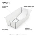 thumbnail image 2 of Bañera para bebés Stokke Flexi Bath, paquete XL con soporte para recién nacidos, 2 of 6
