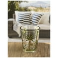 thumbnail image 4 of Set of Four Green Floral Acrylic Stemless Whiskey Glass, 4 of 10