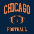 thumbnail image 6 of Chicago Classic Football Arch Basic Cotton T-Shirt - Large - Navy, 6 of 6