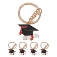 thumbnail image 1 of 5 uds. Llavero con dijes de gorro de graduación, colgante, llavero, adorno, regalo de graduación, 1 of 4