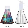 thumbnail image 4 of SKYSONIC 2 PCS 12"x17" Hand Towels for Kitchen Galaxy Stars Nebula Bathroom Hand Towels Kitchen Towels with Hanging Loop, Hanging Tie Towels, 4 of 6