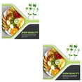 thumbnail image 1 of relayinert Pack of 8 Fruit Forks Plastic Cake Dessert Snack Leaves Buffet Picks Washable Reusable Cupcake Lunch Box Toothpicks 2Set, 1 of 6