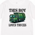 thumbnail image 4 of Inktastic This Boy Loves Trucks Boys Long Sleeve Toddler T-Shirt, 4 of 5