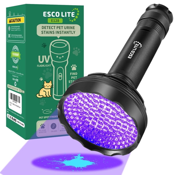Linterna UV ESCO LITE Linterna de luz negra 128 LED 395nm