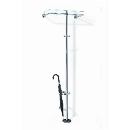 Zack 50677 Abilio Coat Rack- Stainless Steal