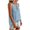 Light Blue, variant on QSAWXQZ Women's Cotton Linen Tank Tops V Neck Button Front Pleated Sleeveless Casual Blouse M