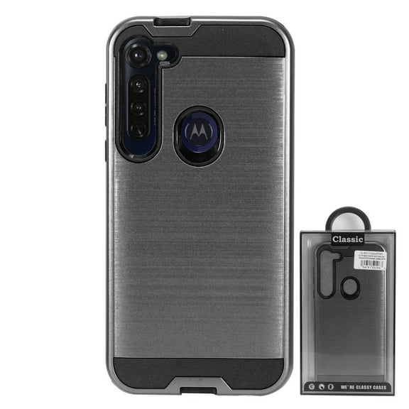 GSA Brushed Hybrid Case For Motorola Moto G Stylus XT 2043- Gray/Black