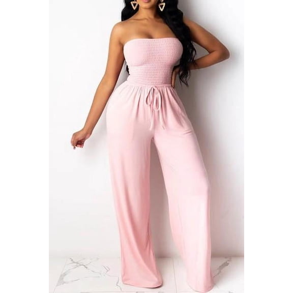 Powder Pink Jumpsuit - Small