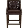 thumbnail image 6 of Home Square 24" Counter Stool in Brown and Walnut - Set of 2, 6 of 6