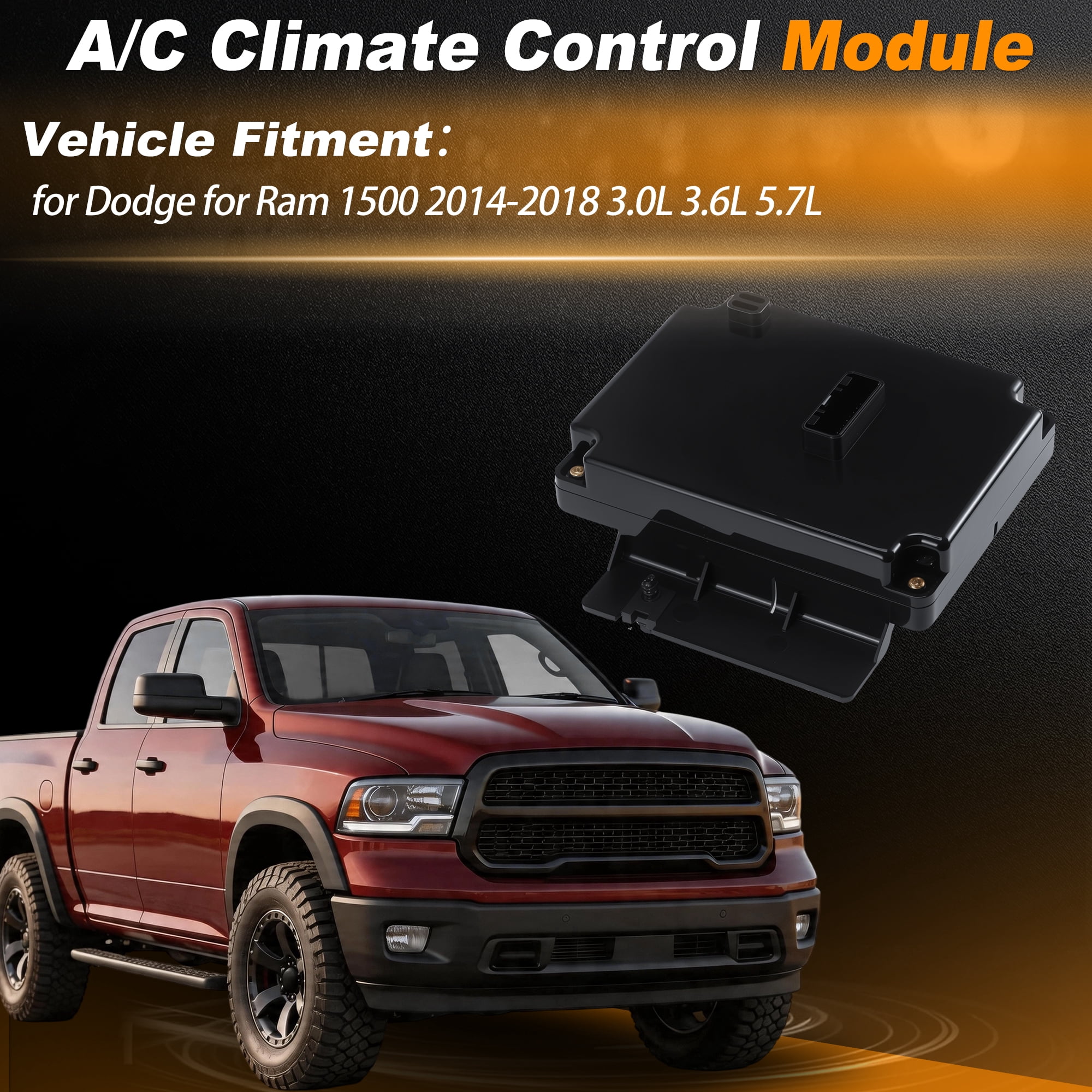 Unique Bargains AC Heater Climate Control Module for Dodge for Ram 1500 2014-2018