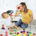 thumbnail image 4 of Juego de comida de madera GOPLACS para cortar frutas y verduras, 4 of 7