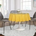 thumbnail image 3 of LAICAIW Round Tablecloth-48 Inch-Water Resistant Spill Proof Washable Polyester Table Cloth Decorative Fabric Table Cover for Dining Table, Buffet Parties and Camping, Yellow, 3 of 7