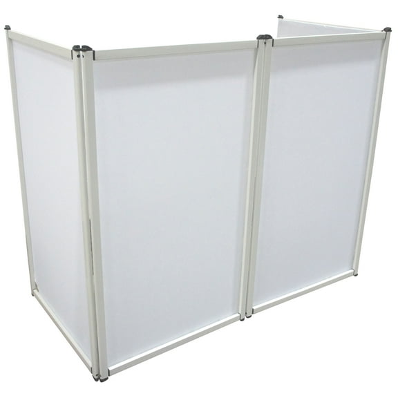 Harmony Audio Stands Portable DJ Facade Booth, Aluminium