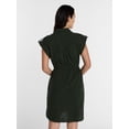 thumbnail image 4 of Time and Tru Women's Utility Shirtdress, Sizes XS-XXXL, 4 of 6