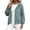 Green, variant on Hooded Zip Up Jackets for Women Long Sleeve High Low Hem Loose Windbreaker Coats Lightweight Travel Jacket