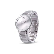 Movado Sapphire Mens Mirror Dial Swiss Quartz Watch 0607178