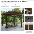 thumbnail image 5 of Spaco Pop Up Canopy Tent, Easy Up Screened Canopy for Patio and Backyard, Easy Set-up Outdoor Gazebo, 5 of 6