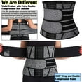 thumbnail image 3 of COMFREE Neoprene Sauna Waist Trainer Corset Sweat Belt for Women Compression Cincher Band Workout Fitness Back Support, 3 of 5
