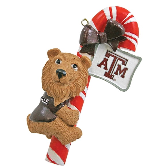Texas A&M  Candy Cane Ornament