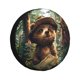 thumbnail image 1 of Balery Jungle Hat Bear Cubiertas para Neumáticos - Protector Resistente para Neumáticos de Camioneta, SUV, Remolque, Camper y RV-14 inch, 1 of 6
