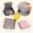 thumbnail image 6 of Sticky Note Holder Compatible , 3x3 Sticky Pads Dispenser with Stencil, Memo Pad Organizer with Line Box Drawing Template for Office and Home, 6 of 8