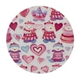 thumbnail image 4 of HAOXIT SLHKPNS Cute Round Tablecloth Trim Kitchen Circle Table Cloth Cover for Party Dinning 38-42, 4 of 8