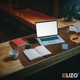 thumbnail image 5 of Qucyy Leather Desk Pad (Real) Leather Desk Mat Set (32x16) Large Desk Cover Desk Blotter Desk Protector Computer Mat for Keyboard Gaming Mouse Pad Table Laptop Office Desktop Accessories, 5 of 5