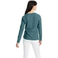 thumbnail image 4 of Hanes Women's Long Sleeve Cotton V-Neck T-Shirt, Sizes XS-XXL, 4 of 6