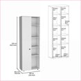 thumbnail image 6 of Kitchen Pantry Storage Cabinet | 67"H Modern White with 1 Door & 10 Shelves | Laminated Particle Board, 6 of 7