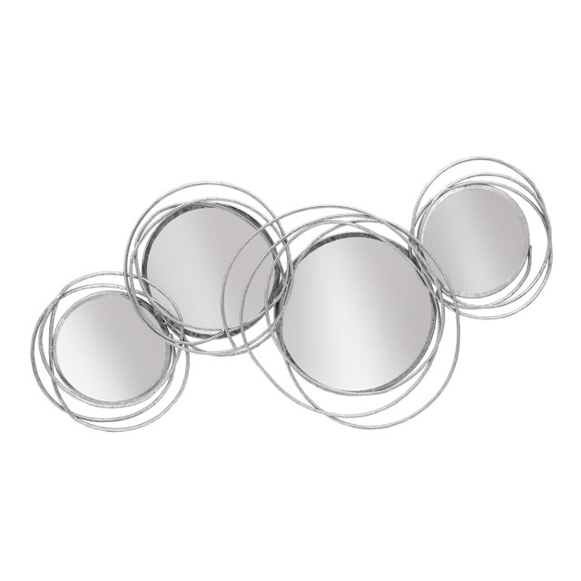 Sagebrook Home en Argent Boucle 4 Miroirs Circulaires, Wb