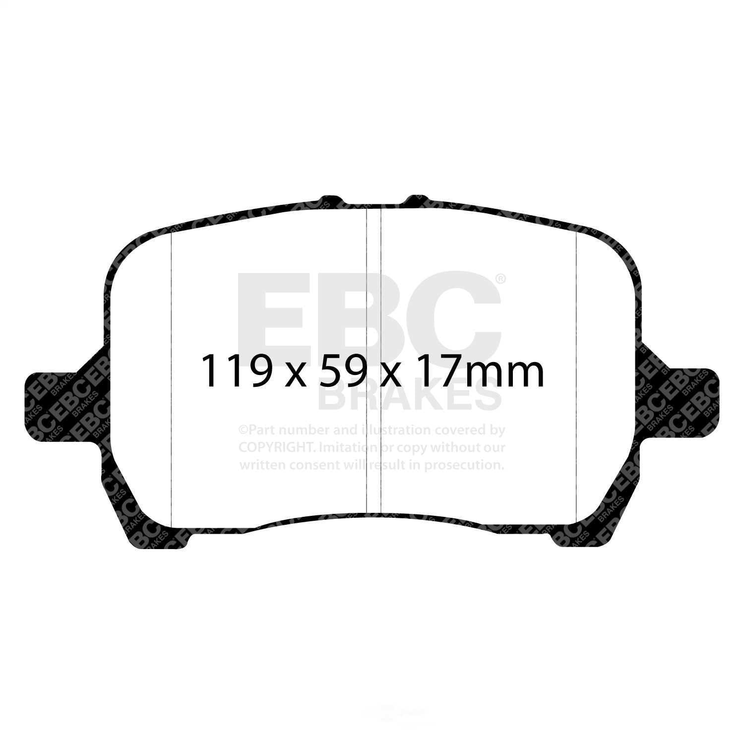 EBC 04-06 Chevrolet Cobalt 2.0 Supercharged Ultimax2 Front Brake Pads Fits select: 2004-2012 CHEVROLET MALIBU, 2005-2010 PONTIAC G6