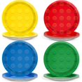 thumbnail image 1 of UgyDuky 40Pcs Building Block Party Supplies - 7In Colorful Themed Plates, Disposable Paper Tableware for Baby Shower, Birthday Decor, 1 of 5