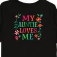 thumbnail image 4 of Inktastic My Auntie Loves Me Girls Girls Long Sleeve Toddler T-Shirt, 4 of 5