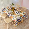 thumbnail image 3 of Pioneer Flower Floral Print Pattern Rectangle Tablecloth 60"x120", Waterproof Polyester Table Cloth, Wipeable Spillproof for Dining Camping Indoor Outdoor, 3 of 6