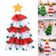 thumbnail image 4 of Kearding Suministros decorativos de la cubierta de la botella de vino en forma de árbol de Navidad para el escritorio del restaurante del hotel del hogar Kits de decoración para fiestas rojo blanco Kearding HA027008-01, 4 of 6
