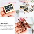 thumbnail image 3 of Easel Dollhouse Kit Miniature Chalkboard Child Scene Accessories Wooden Easels Furniture, 3 of 6