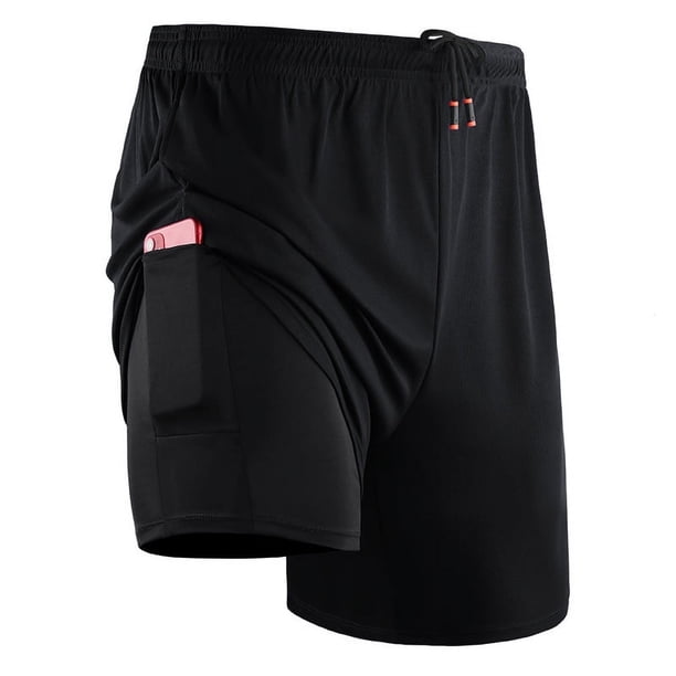 Pantalones cortos falsos de dos piezas, ropa exterior para hombre, pantalones deportivos de cinco puntos informales, holgados y finos de verano, pantalones de baloncesto