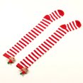 thumbnail image 5 of LWNYDPLSD 2024 Womens Christmas Thigh-High Christmas Striped Cotton Thigh High Tube Sock Over Knee Boot Socks Clearance Sale E, 5 of 5