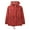 3ba03_Light Red, variant on Hat and Beyond Women's Hooded Satin Lined Anorak Jacket Plus Size Safari Military