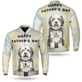 thumbnail image 3 of Cute Old English Sheepdog Loves Dad Happy Father's Day All Over Print 3D Baseball Jacket Dog Lover Bomber Jacket Softball - 12008, 3 of 6