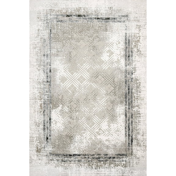 Grey Geometric Area Rugs for Living Room Washable Rugs Boho Moroccan Area Rug Soft Neutral Geometric Bohemian Carpet Distressed Indoor Rug for Bedroom Dining Room Office Foldable Nonslip Rug