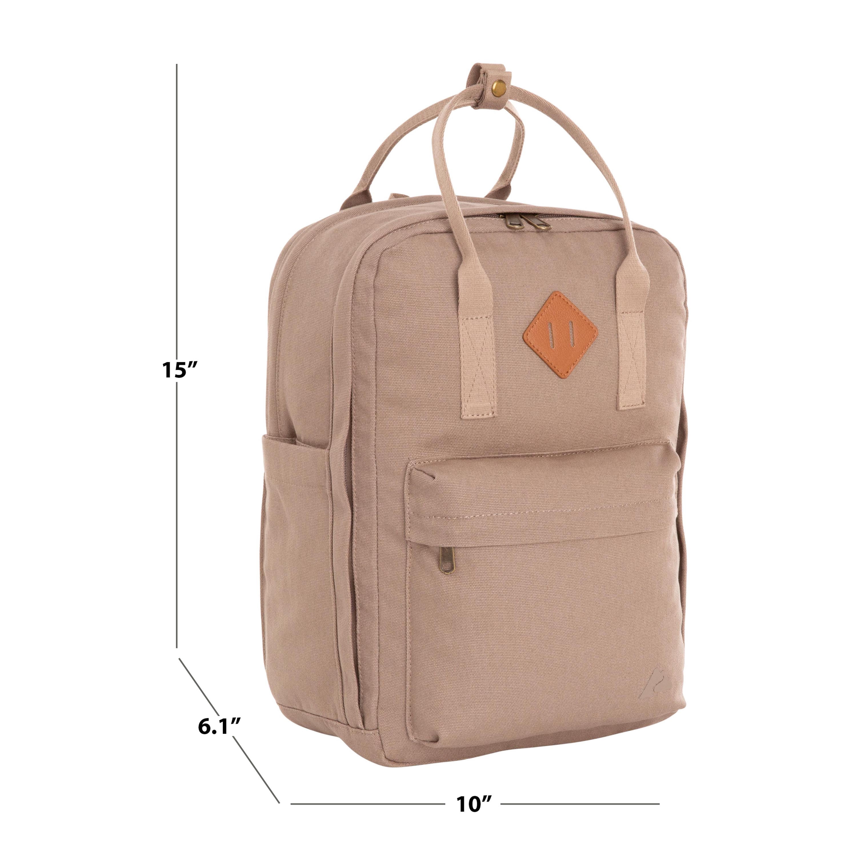 Ozark Trail 22L Polyester Asheville Dual-Carry Backpack, Adult/Teen, Taupe