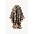 thumbnail image 5 of KRE Prime Women Leopard Open Front Poncho, 5 of 17