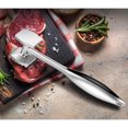 thumbnail image 3 of Meat tenderizer, meat mallet, meat tenderizer tool, meat mallet with rubberized handle, 3 of 5