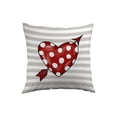 thumbnail image 2 of Funda de almohada con estampado de corazones de San Valentín | Decoración festiva para sofá y dormitorio | Funda de cojín de poliéster de 45 x 45 cm con cremallera oculta, 2 of 6