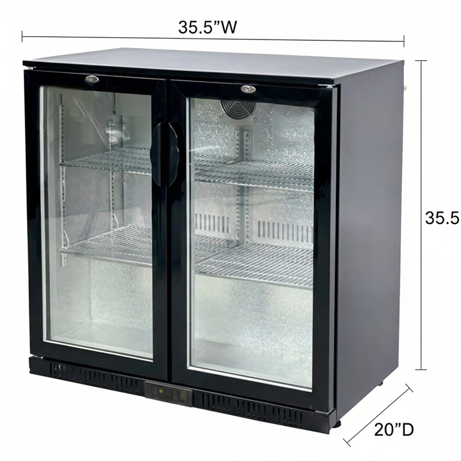 36 in. Beverage Back Bar Cooler, Counter Height Refrigerator 7 Cu.Ft. Merchandiser Display NSF