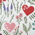 thumbnail image 2 of 16" x 16" Simply Daisy Valentine Garden Polyester Indoor/Outdoor Pillow, White Qty 1, 2 of 3