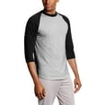 thumbnail image 2 of Men's 3/4 Raglan Casual Sport T-Shirts, 2 of 6